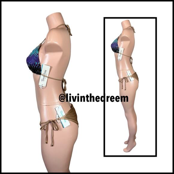 BEACH BUNNY Ariel Triangle Top & Tie Side Bottom  $298 - Picture 8 of 16